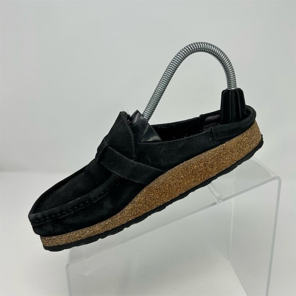 Birkenstock Buckley Shearling Clog Mule Black Slip-On Size 6 EU 37 Medium/Narrow - Picture 3 of 11
